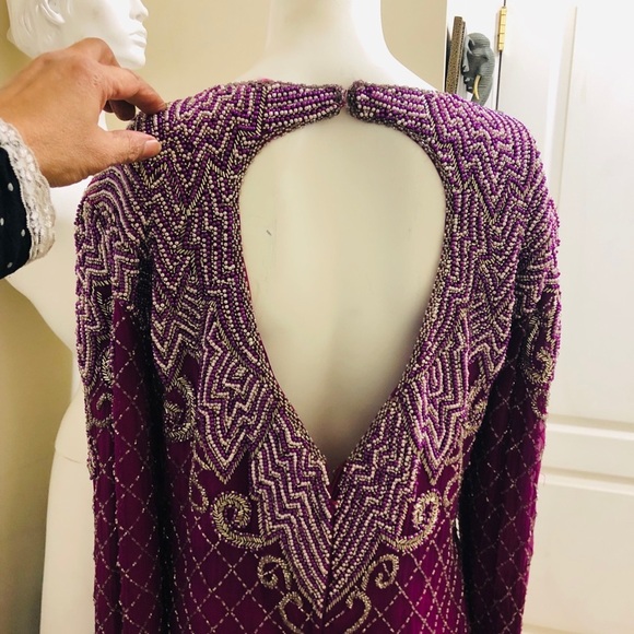 Evening gorgeous, beaded dress - Picture 4 of 8